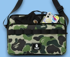 A Bathing Ape BAPE Camo Shoulder Bag Crossbody with Carabiner 2021 AW Collection - Picture 1 of 13