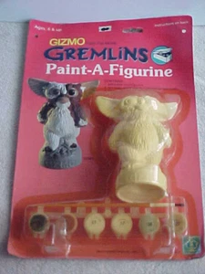 new vintage original 1984 hasbro gremlins gizmo paint a figurine sealed - Picture 1 of 8