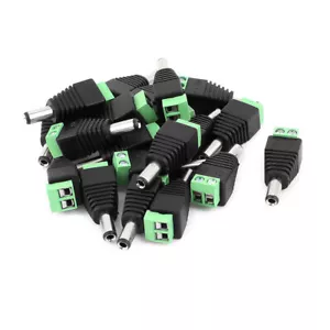 20pcs 5.5mm x 2.5mm Male DC Power Jack Terminal Connectors for CCTV Camera - Picture 1 of 3