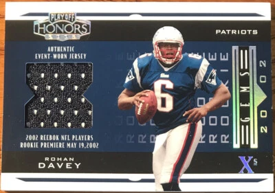 2002 Playoff Honors X’s Rookie Jersey Rohan Davey #207 #’d 16/25 - Image 1 of 3