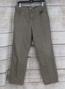Lee Womens Size 12 Short Relaxed Straight Leg at the Waist Jeans Taupe Brown - Picture 1 of 11