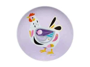 Maxwell & Williams Pete Cromer Barn Friends Plate 20cm Chook Purple - Picture 1 of 3