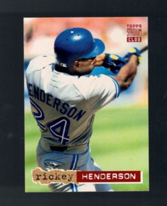 1994 Stadium Club  #107 Rickey Henderson (I)
