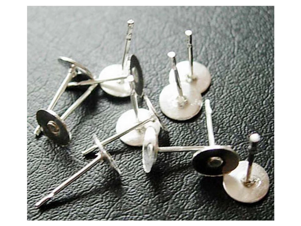 50 ORECCHINI A PUNTA FIMO ARGENTO 11 Mm - GIOIELLI PERLE - Immagine 1 di 1