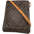 Louis Vuitton Muset Diagonally Hung Shoulder Bag Monogram Brown M51256 Women