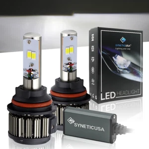 Syneticusa 9007 CSP LED Headlight Bulbs Kit High Low Beam 6000K White Light - Picture 1 of 9
