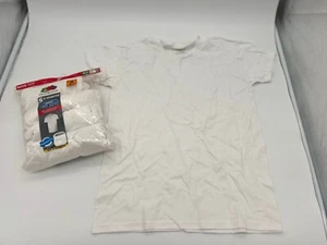 Fruit Of The Loom Boys White T-Shirts 5 Pack Sz M 10/12 100 Percent Cotton - Picture 1 of 3
