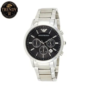 NUEVO RELOJ EMPORIO ARMANI AR2434 CERTIFICADO GENUINO PARA HOMBRE CRONÓGRAFO ESFERA NEGRA - Imagen 1 de 3