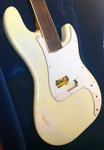 P bass Body NITRO RELIC Olympic White Premium Light PLACE YOUR ORDER JVGuitars - Picture 1 of 9