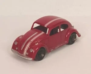 1960s MIDGETOY Volkswagon VW Beetle Diecast Red Good Condition Made In USA - Picture 1 of 9