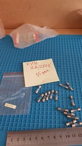 Fuse 2A 5x20mm 250V 1 set of 15 pcs. Glass - Picture 1 of 3