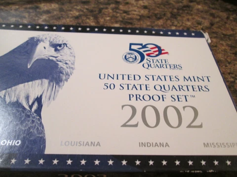 2002 CLAD US PROOF QUARTER SET CLAD  ALL Cover