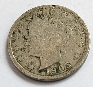1905 Liberty Head V Nickel Münze V052 - Bild 1 von 2
