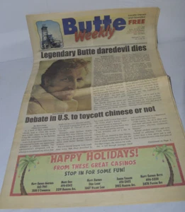 Butte Wochenzeitung Tod von Evel Knievel 05.12.2007 - Bild 1 von 1