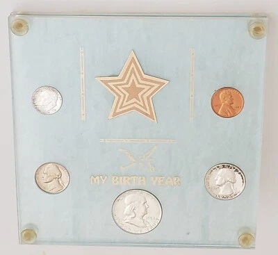 1958 Birth Year Proof Coin Set-Philadelphia Mint-Rare Display Case (L43) - Image 1 of 3