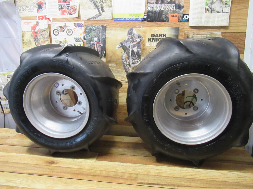 CANNONDALE 440 QUAD ATV *2003 DOUGLAS REAR WHEELS WITH SAND TIRES - Image 1 of 4