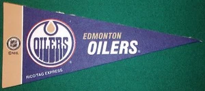 EDMONTON OILERS NHL MINI PENNANT, NEW & MADE IN USA - Picture 1 of 1
