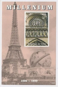 UNESCO WORLD HERITAGE CATHEDRAL OF NOTRE DAME Chad 1999 MNH** Sheet LX13 - Picture 1 of 1