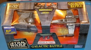 Star Wars GALACTIC BATTLE X-WING VS DV TIE ZAAP JAPANESE #1005 Action Fleet MIB - Picture 1 of 6