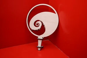 Pesadilla antes de Navidad espiral colina silueta árbol de Navidad decoración - Imagen 1 de 4