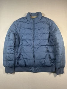 GAP Jacket Mens Large Blue Puffer Full Zip Insulated Winter Warm Quilted Coat - Picture 1 of 6