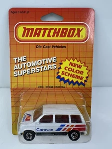 Vintage 1986 Matchbox Dodge Caravan MB68 White - Picture 1 of 3