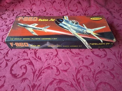 Kit modelo 1960 Aurora North American F-86D Sabre Jet - Imagem 1 de 4