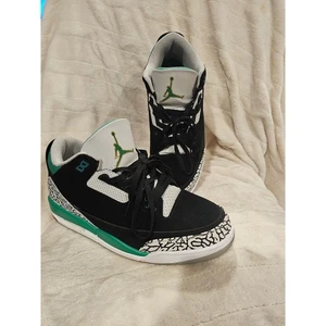 Scarpe Air Jordan 3 Retro Lucky Green Uomo Taglia 11 Nero Verde Bianco Sneakers - Foto 1 di 8