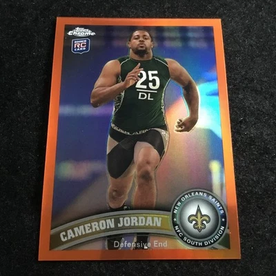 2011 Topps Chrome Retail Orange Refractor #39 Cameron Jordan RC NOLA Saints - Image 1 of 2