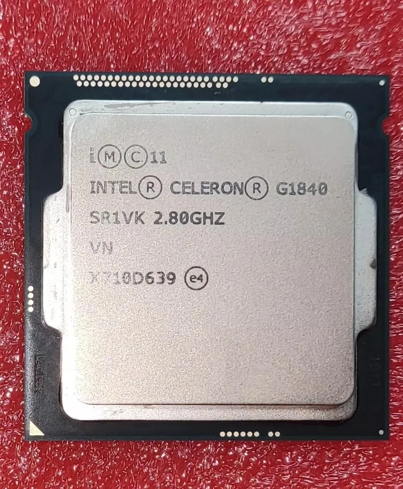 Intel Celeron Dual-Core G1840 SR1RR SR1VK 2.80GHz 2MB LGA 1150 Desktop CPU 53W - Image 1 of 4