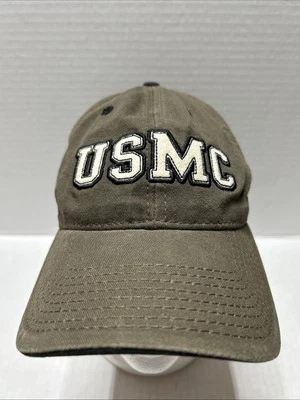 Gorra de béisbol The Game USMC marrón logotipo ajustable algodón marino OSFM Foto 1 de 4