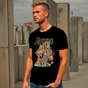 LA x W Lotas Inspired Lakers Reaper Relaxed Fit Shaka Wear Heavy Tee T-Shirt - Bild 1 von 5