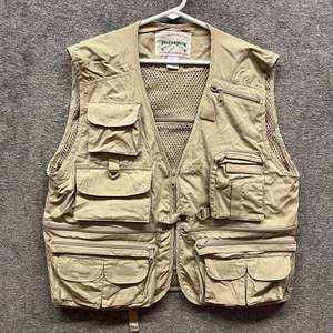 Field & Stream Mens Large Fishing Vest Utility Outdoor Multi Pocket Beige - Picture 1 of 6