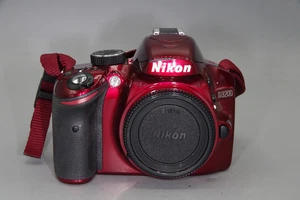 Nikon D3200 DSLR Body 24MP Full HD - S/C 9060 Excellent - Red - Picture 1 of 8