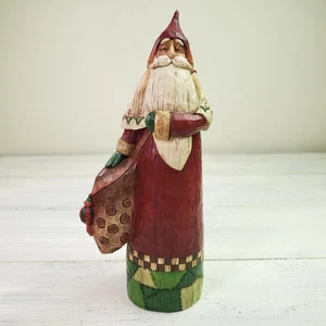 Babbo Natale Jim Shore 2002 Heartwood Creek con borsa 11" - #105527 - Foto 1 di 7