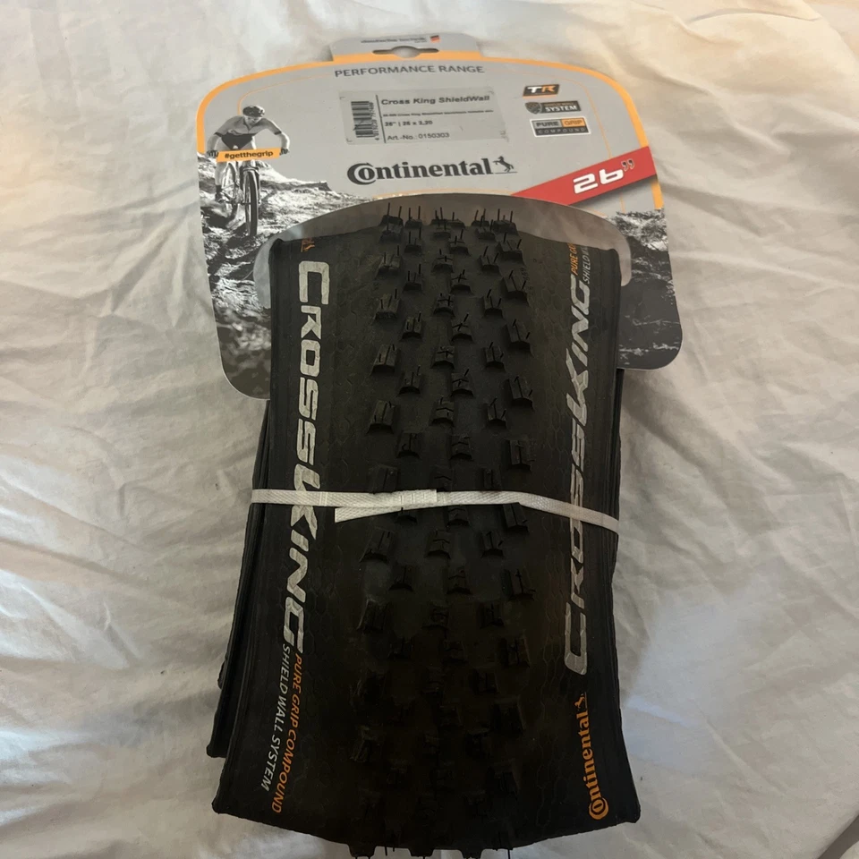 Continental Cross King Tire - 26 x 2.2, Tubeless, Folding, Black, ShieldWall - Image 1 of 2
