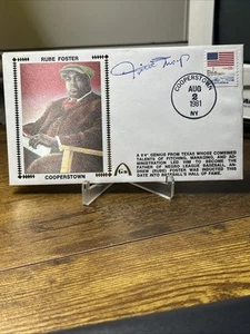 RUBE FOSTER!! "COOPERSTOWN" RECOGNITION GATEWAY ENVELOPE SIGNED BY WILLIE MAYS!! - Picture 1 of 5