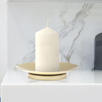  4 Pcs Deko Tablett Für Kerzen Party-Tischdekoration Retro Candlestick Holder - Bild 1 von 4