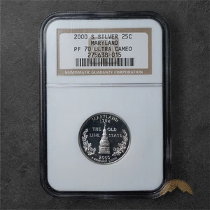 2000-S Proof Maryland Silver State Quarter 25c - NGC PF70 UCAM - San Francisco - Picture 1 of 2