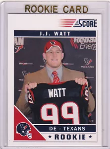J.J. WATT #99 TEXANS ROOKIE CARD Score JJ 2011 Football Houston MINT RC - Picture 1 of 1