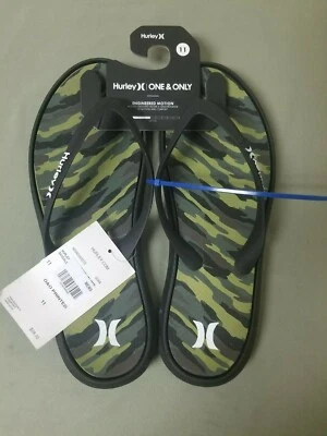 Nuevas sandalias chanclas para hombre Hurley One & Only con estampado de camuflaje. Foto 1 de 4
