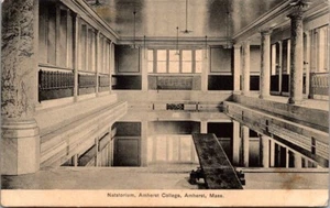 Postal vista interior NATATORIUM Amherst College AMHERST, Massachusetts ME - Imagen 1 de 2