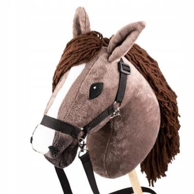 MARKENLOS Hobby Horse Skippi Steckenpferd mit Halfter und Führstrick inkl.
