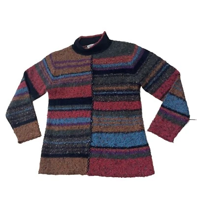 Suéter de Lana Coldwater Creek Mujer M Retro Años 60 Mods Hippie Pullover Arañado 38" Foto 1 de 4