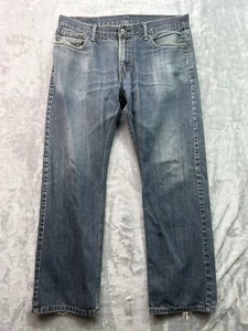 Levis 514 Mens Sz 36x32 Blue Jeans Straight Leg Mid Rise Guys Pants Work Wear - Picture 1 of 13
