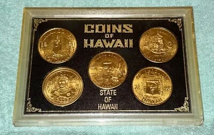 COINS OF HAWAII *** 5 COIN SET *** STATE OF HAWAII *** UNCIRCULATED CONDITION - Picture 1 of 9