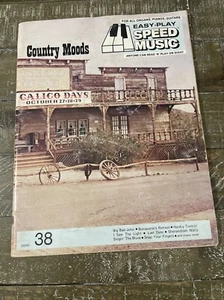 Easy Play Speed Music Country Moods 38 Song Book - Picture 1 of 4