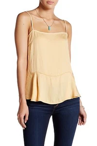 NWT FREE PEOPLE Intimately Dobby Printed Swing Camisole in Caramel $48 - S - Picture 1 of 10
