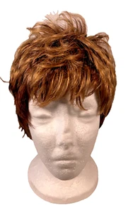Paula Young Vikki Whisper Lite Wig Short Pixie Cut Highlighted Auburn - Picture 1 of 8
