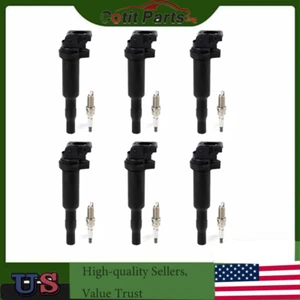 6 Ignition Coil & Spark plugs for 2012-2018 BMW 640i 2007-2013 BMW 328i L6 3.0L - Picture 1 of 9